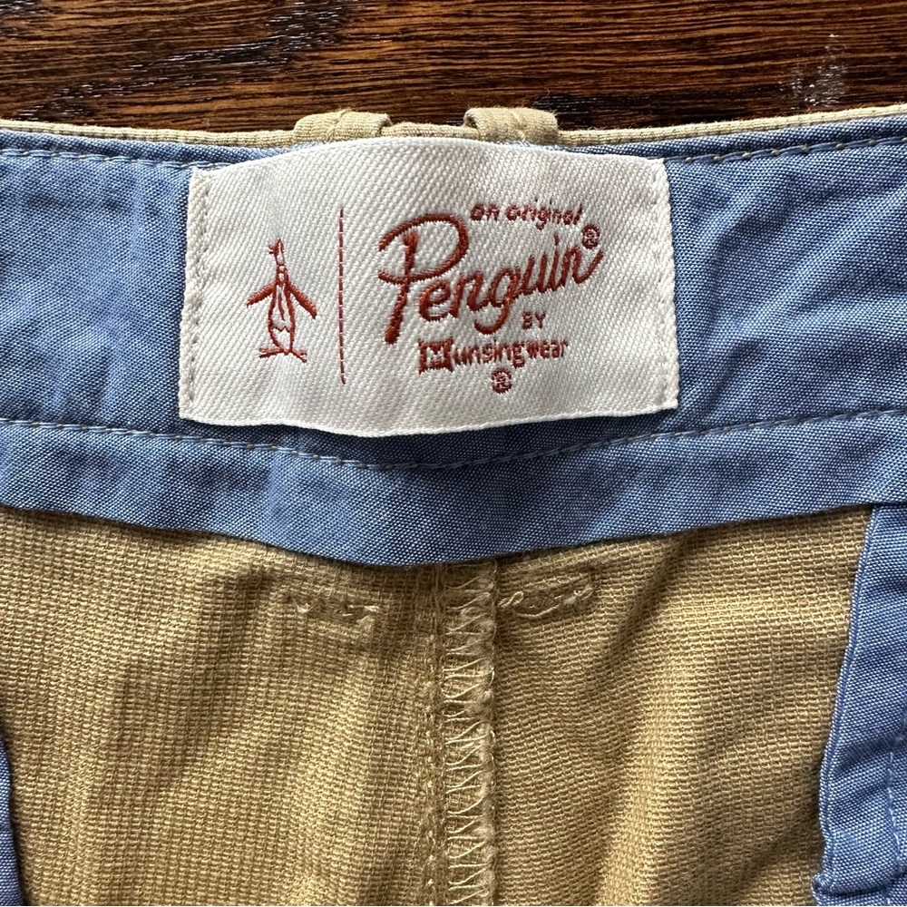 Penguin Khaki Cotton Twill Shorts - Picture 5 of 15
